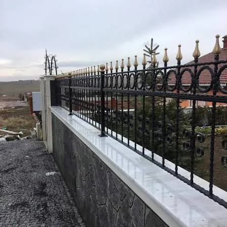 Lineer Halkalı Ferforje Bahçe Korkuluğu - Yenikent Metal Ankara